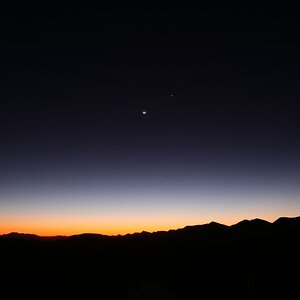 Venus meet moon