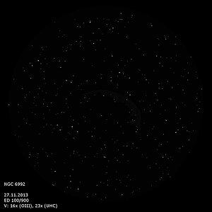 NGC 6992 - Zeichnung