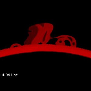 H-Alpha Zeichnung vom 29.11.2013