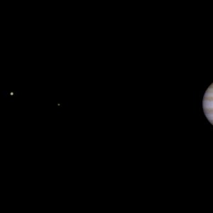 Jupiter mit 4 Monden am 10.12.13