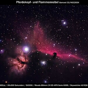 Pferdekopf- und Flammennebel