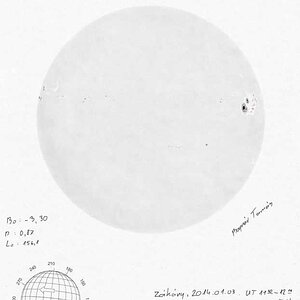 Sonne Zeichnung vom 03.01.2013