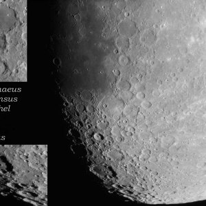 Mond am 10.01.2014 mit Detailbildern