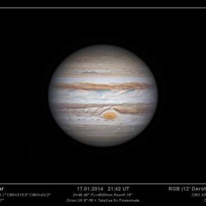 Jupiter mit GRF am 17.01.2014