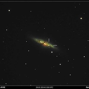 Supernova SN 2014J in M82