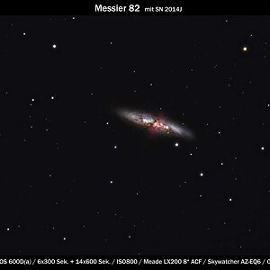 Supernova SN2014J in M82 neue Bearbeitung
