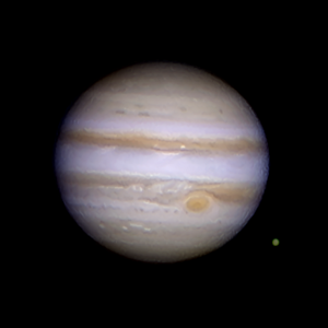 Jupiter mit GRF und Mond Kallisto am 22.2.14