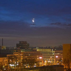 Mond trifft Venus