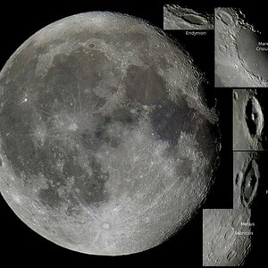 Mond + Krater vom 16.2.14