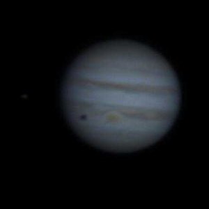 Jupiter mit Ganymede-Schatten am 09.03.2014