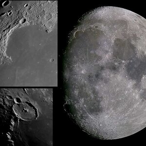 Mond + Krater vom 12.3.14