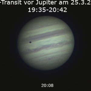 Jupiter mit Io und Schatten am 25.3.