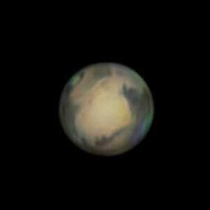 Mars vom 16.04.2014 bei mittelprächtigem Seeing