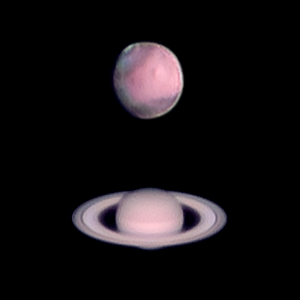 Mars und Saturn vom 02.06.2014