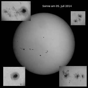 Sonne am 5 Juli 2014
