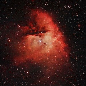 20141001 NGC281 Pacman Ha 8h DSS6 LightsOnly BiLin PS1 composit flat forum.jpg