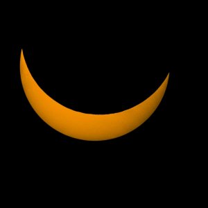 Norddeutsche Sonnenfinsternis mit Animation