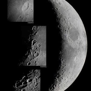 Mond + Krater am 24.03.2015