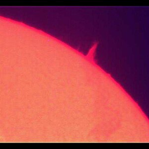 Sonne 26-04-2015 - Test Webcam mit Lunt LS35