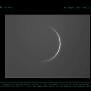 Venussichel 1,2% Phase ~ 12.08.15