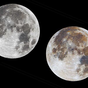 Vollmond in Farbe