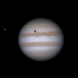 Jupiter & Ganymed mit Schattenwurf am 10.2.16