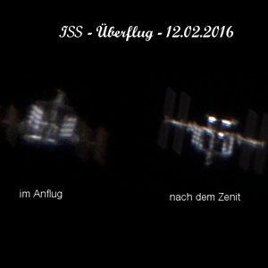 ISS - Überflug vom 12.02.16