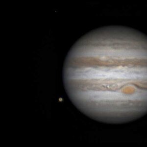 Jupiter mit Ganymede und Io von 28.02.2016