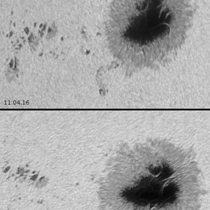 Sonnenfleck 11. & 12.04.16
