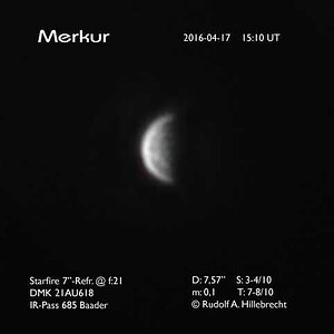 Merkurs am 17.4. Taghimmel