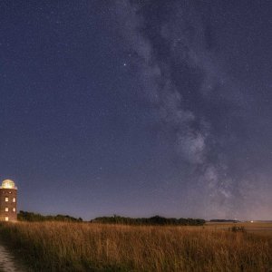 Milchstraße mit Leuchtturm aus 8/2015