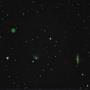 C/2014 S2 (PANSTARRS) zwischen Messier 97 und 108