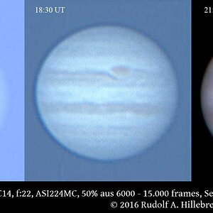 Jupiter Tag und Nacht, neue ASI224MC