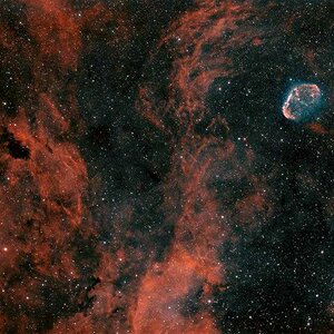 NGC6888 Widefield ha + oIII