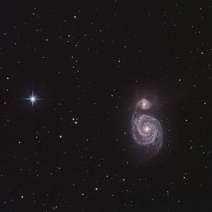 M51 Strudelgalaxie - erster Versuch