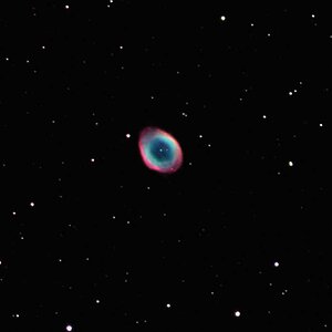 M57 mit Planetenkamera - mehr Belichtungszeit