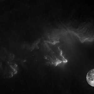 Vollmond beleuchtet IC63