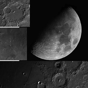 Mond Mosaik mit C11 - 11594x11395 Pixel