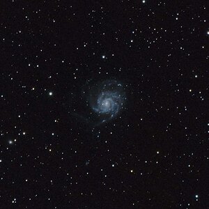 M101 mit 400 mm Teleobjektiv