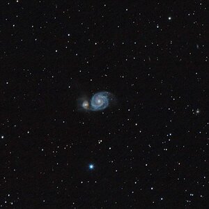 M51 mit 400mm Tele