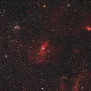 Bubble-Nebel, M52 und Umgebung