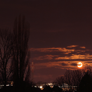 Monduntergang vom 30.1.2018