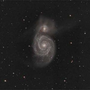 M51 bei nur 560 mm Brennweite