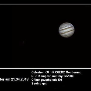 Jupiter am 21.04.2018