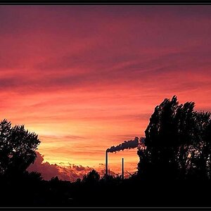 Sonnenuntergang zum Herbstanfang