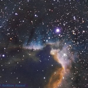 SH2-155 the Cave Nebula