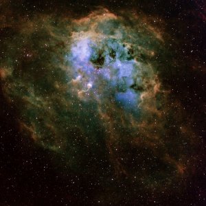 IC 410 in Hubble Palette