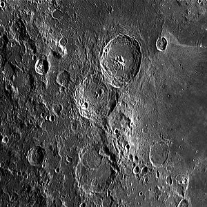 MareNectaris mit Theophilus, Cyrilus, Catharina und Mädler