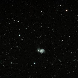 M51 im Sternenfeld - Aufgenommen mit 80mm Apo Refraktor (f/5.55)