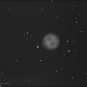 M 97 als First-Light (Testbelichtung)